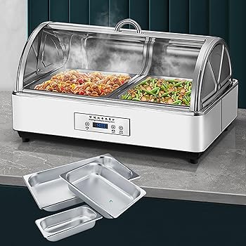 【中古】【未当て嵌める】FQWYNMZ 13L 明かりチェーフィングディッシュ バイキング仕掛ける、一巻きいの一番 ステンレス鋼スチール写真 チェーフィングディッシュ バイキング仕掛ける、
