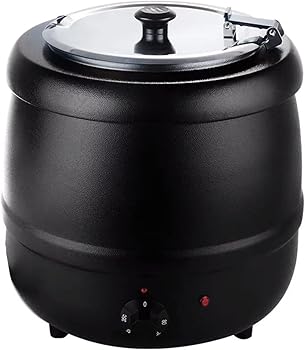 【中古】【未使用】10L/13L食品用スープ釜ウォーマー, 業務用電気式スープウォーマー温度調整と, レストランおよび大家族のため (A,13L)|AJIMURA-SHOP
