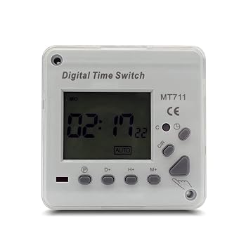 【中古】【未使用】JJZXD LCDディスプレイ付きデジタルタイマースイッチ自動電子MT711プログラム可能時間|AJIMURA-SHOP