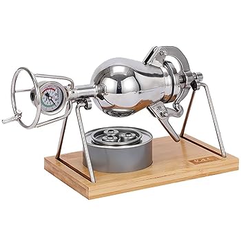 【中古】【未使用】SciAza 304 ステンレス鋼の手のポップコーン ポップコーン メーカー伝統的なレトロなステンレス製手回しポップコーンマシン 300ml さまざまなフ