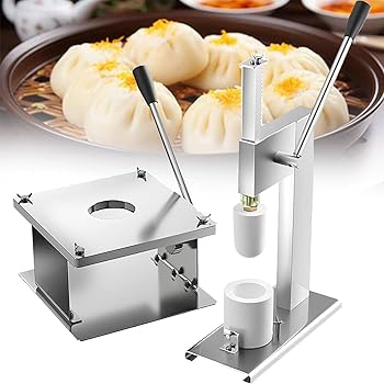 【中古】コマーシャルバージーメーカー、ステンレス鋼マニュアルパン製造マッハ、半自動パン製造マシン、3サイズの金型、レストランでおいしいバージーを｜AJIMURA-SHOP