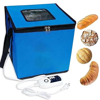 【中古】【未使用】生地プルーファーボックス、折り生地発酵バッグ、1-60°Cの温度制御、96時間タイマー設定、発酵容器、サワー種パン製造ツール、生地スタータージ|AJIMURA-SHOP