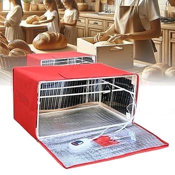 【中古】【未使用】パン発酵ボックス、蓋付きピザ発酵ボックス、二重窓、1~24時間のタイミング、取り外し可能なスタンド、パン、ヨーグルト、ライスワイン用の生地|AJIMURA-SHOP