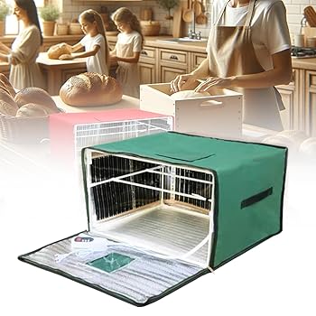 【中古】ピザパイ出どころ醗酵箱 蓋付き添い人出どころ醗酵箱 体温合わせる能力のある 醗酵出どころ・発酵乳・納豆・もやしなどの製食麺麭用醗酵箱・サワードウパン営造御先棒一揃いの道具 XXL