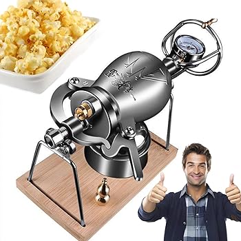 【中古】MOFGOE 230ml ステンレススチール 中国ポップコーンマシン ミニハンドポップコーンマシン ヴィンテージポップコーンポッパー 家族の集まりパーテ|AJIMURA-SHOP