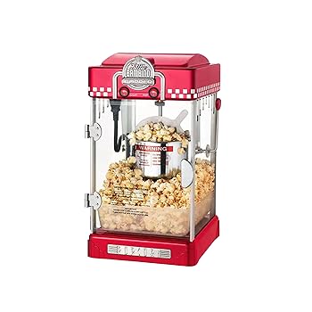 【中古】Sariny ポップコーンメーカー 業務用 家庭用 電気ポップコーンマシン ポップコーン機 ステンレス ポップコーンマシーン (レッド)