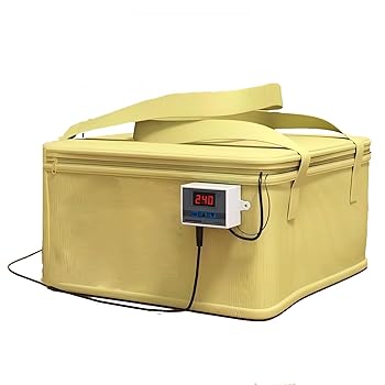 【中古】【未使用】ヒーター付き多用途生地プルーファー、パン、ピザ生地プルーフィングボックス、パン、ヨーグルト、納豆、手作り石鹸を作るための温度制御プルー