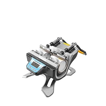 【中古】ペン印刷機、 12cマニュアルダブルステーションローストカップマシンパーソナリティ熱伝達マグギフトホットスタンピング印刷機械｜AJIMURA-SHOP