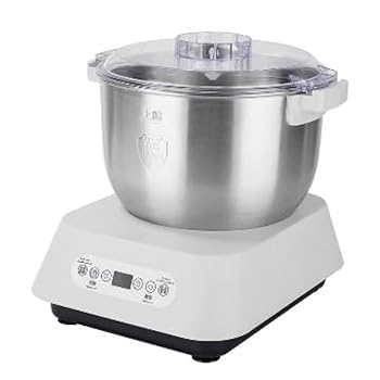 【中古】【未使用】家庭用 電動 電動 パンこね機 5L 110V パン焼き器 生地こね・発酵 ステンレスポット 扇形羽根 パン地作り 簡単操作 時間設定 静音 ニーディング|AJIMURA-SHOP