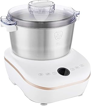 【中古】【未使用】Deerou電動 パンこね機 パン焼き器 生地こね・発酵 ステンレスポット5L 110V パン/お菓子/ピザ/パスタ/うどん/餃子生地作り 家庭用こね機 大容量|AJIMURA-SHOP