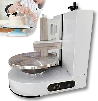 【中古】ケーキクリーム自動散布機、バースデーケーキクリーム電動散布機、ケーキ蓋機、矯正充填機~/