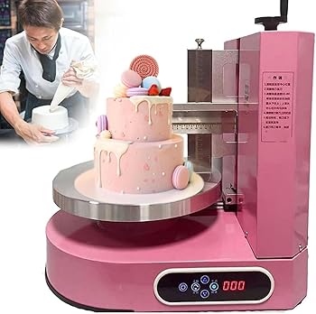 【中古】誕生日ケーキを装飾用のマシンソフトクリームレイヤー、4?12インチの誕生日ケーキ用の自動マシン、充填とパステル用のクリームの散布用｜AJIMURA-SHOP