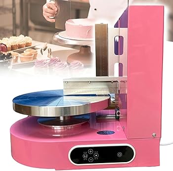 【中古】ケーキクリーム自動散布機、バースデーケーキクリーム散布機、電動矯正機~/
