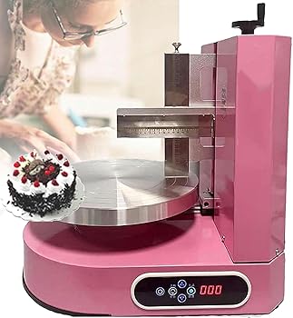 【中古】製菓装飾コーティング機、誕生日ケーキクリーム自動コーティング研磨機、エッジコーティング研磨機~/