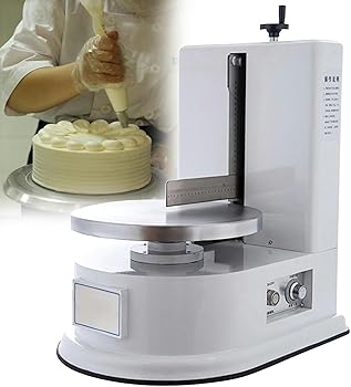 【中古】自動調整可能なケーキクリームスムージングスクレーパー、電気誕生日ケーキクリーム拡散機、4-12インチのケーキ作り、クリームデコレーション拡|AJIMURA-SHOP