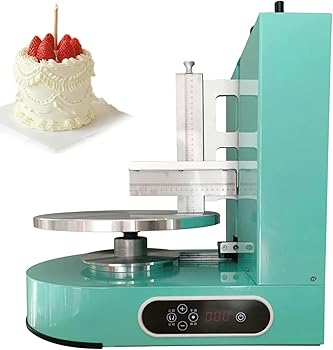 【中古】ケーキクリーム自動塗装機、円形ケーキクリーム塗装充填機~/