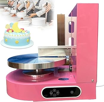 【中古】ケーキクリーム自動散布機、4-12インチ、バースデーケーキ電動クリーム散布機~/