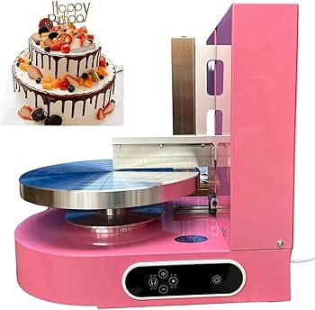 【中古】ケーキクリーム自動散布機、ケーキエッジ表面調整式回転電動スクレーパ、バースデーケーキクリーム~/｜AJIMURA-SHOP