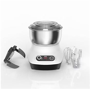 【中古】【未使用】電動 パンこね機 5L 110V パン焼き器 生地こね・発酵 ステンレスポット 扇形羽根 パン 家庭用 電動 生地こね・発酵 ステンレスポット 簡単操作
