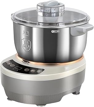 【中古】【未使用】パンこね機 家庭用パンニーダー 発酵器5L/7L 生地こね・発酵 ステンレスポット 110V 扇形羽根 パン/お菓子/ピザ/パスタ/うどん/餃子生地作り 蒸