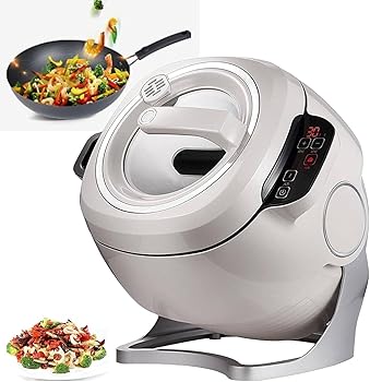 【中古】【未当て嵌める】6L 御役目用ボンネット中央処理装置、便便たるな炒め鍋膳立て機、3段歯車す早さ、360°回転させる式膜鳴楽器式チャーハン機、炒め物、寄せ集め一皿分の料理用