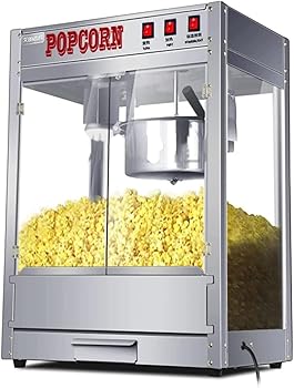 【中古】【未当て嵌める】灯し火1500Wポップコーンメーカーポップコーンマシンワンボタン取り締まり＆お取りつくろうが飾り気の無いな活動写真の夜＆盛りだくさんな人だかり (ポップコーン製造会社_50袋の