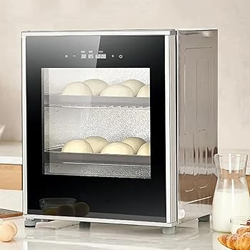 【中古】260Wプロフェッショナルパン発酵機、40L生地プルーファーヨーグルト発酵機、2層、20-50℃の温度と湿度制御、スマートタッチパネル付きヨーグルト