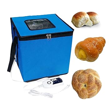 【中古】パン発酵ボックス、ポータブル温度制御発酵ボックス、ジッパー開閉、生地発酵バスケット、パン、ヨーグルト、納豆、手作り石鹸作りに最適、M|AJIMURA-SHOP