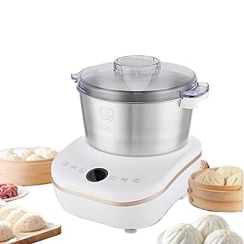 【中古】【未使用】電動 パンこね機 パン焼き器 生地こね・発酵 ステンレスポット5L 110V パン/お菓子/ピザ/パスタ/うどん/餃子生地作り 家庭用こね機 大容量シェフ