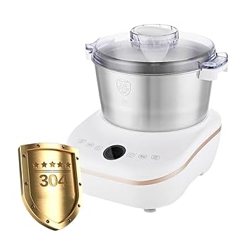 【中古】【未使用】【KCNN】電動 パンこね機 パン焼き器 生地こね・発酵 ステンレスポット5L 110V パン/お菓子/ピザ/パスタ/うどん/餃子生地作り 家庭用こね機 大容|AJIMURA-SHOP