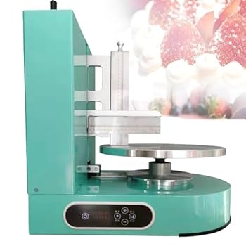 【中古】【未使用】自動ケーキクリームスプレッディングマシン、4～12 インチのケーキを作るのに、LCD コントロール パネル付きの電動バースデー ケーキ スムース