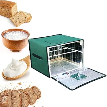 【中古】多目的パン発酵ボックス 加熱式、折りたたみ式サワードウ発酵バッグ 温度制御パン発酵キット パン ピザ ヨーグルト用(Green,52*45*32cm)|AJIMURA-SHOP