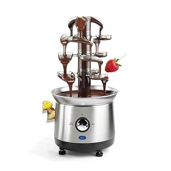 【中古】SOLLENT 灯し火チョコレートフォンデュファウンテンマシン 4 層チョコレートファウンテンメルトチーズキャンディ (220*215*430MM)