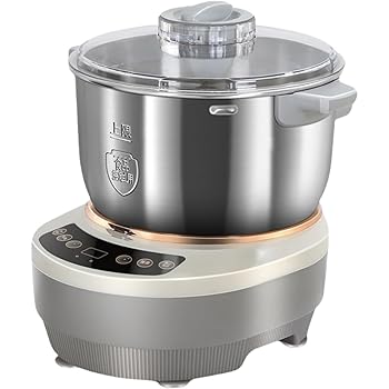 【中古】【未使用】Siuhuig 110V パンこね機パンニーダー 5L/7L 生地こね・発酵 ステンレスポット 扇形羽根 パン/お菓子/ピザ/パスタ/うどん/餃子生地作り 蒸しパン