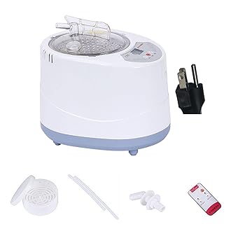 【中古】【未使用】インテリジェントボタン付きサウナスチーマーポット3L、燻蒸スチームマシン用のリモートコントロールサウナスチーマーマシン
