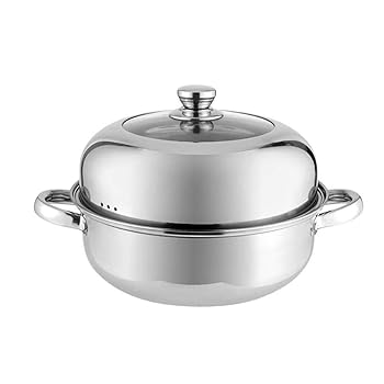 【中古】n/a ステンレススチールダブルボイラーやスチーマーセットスチーマー膳立て物の具鍋Saucepotマルチレイヤボイラー