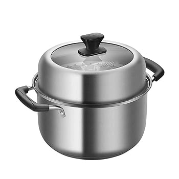 【中古】【未使用】n/a ステンレススチールダブルボイラーやスチーマーセットスチーマー調理器具鍋Saucepotマルチレイヤボイラー