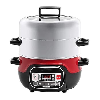 【中古】n/a 一廓食料雑貨類スチーマー、割り増し金304ステンレス鋼鋼食料雑貨類スチーマー蔬菜スチーマー3ティアスタッカブル大電気容量高速道路ヒートアップ自動小銃シャット