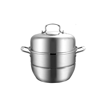 【中古】【未使用】n/a 家庭用1/2レイヤガスストーブのための304ステンレス鋼汽船三層の厚い多層スチーマースチーマーご飯ポット(30CM)