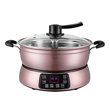 【中古】【未使用】n/a ハイパワーリフティング鍋家庭用多機能インテリジェントスプリット電気スチーマー大容量自動スチーマー電気炊飯器(A)