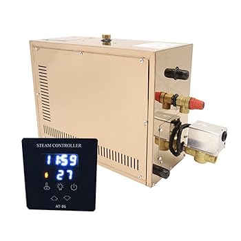 【中古】【未当て嵌める】水蒸気 発電機 スチームジェネレー サウナ 蒸し器 スチームジェネレーター 6KW自動小銃サウナ蒸気船発生機ステンレス鋼スチール写真蒸気船発生機身寄り