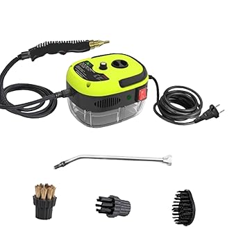 【中古】【未使用】petsola コンパクトな高性能スチーム洗浄機、家庭用清掃器具, 緑｜AJIMURA-SHOP