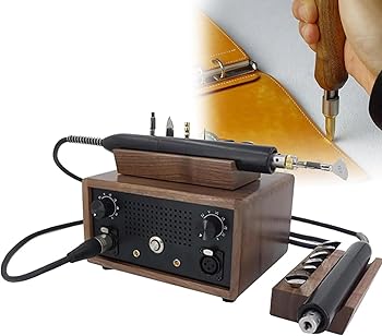 【中古】【未使用】ホットレザーエッジクリーザーマシン、取り外し可能なアイロンヘッド5個付き電気加熱アイロンマシン、10ギア温度制御、急速加熱、エッジバンド、|AJIMURA-SHOP