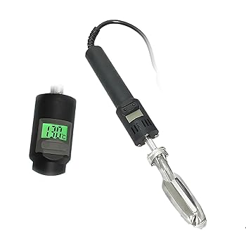 【中古】温度調節可能なミニレザーアイロン - 生地、衣類、革、靴用の80Wデジタルはんだごて、急速加熱チップ、効率的にしわを取り除くためのユーザーフ