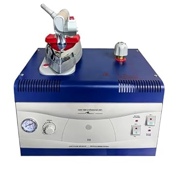 【中古】2400ワットアイロンスチーム発生器、工業用電気スチームアイロン、5L水タンクと圧力計付き、アイロン温度を150?230℃に調整、水滴なし、ドライ