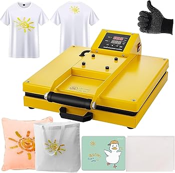 【中古】【未使用】Clamshell Heat Press 15x15 Inch, 1400W Heat Press Machine for Sublimation/HTV, Large Heat Press Digital Control Heat Transfer Machine f