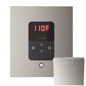 【中古】Mr. Steam MSITEMPOSQ-BN AromaSteam Steam Head Square, Polished Nickel by Mr. Steam|AJIMURA-SHOP
