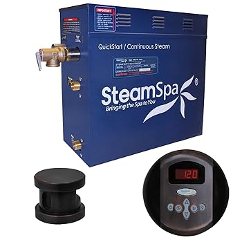 【中古】Steam Spa OA750OB Oasis 7.5 KW Quick Start Acu-Steam Bath Generator Package, Oil Rubbed Bronze by Steam Spa