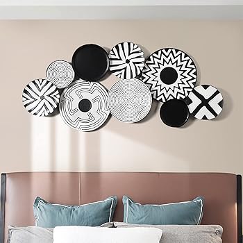 【中古】Wanddeko金属元素、Wanddeko Wohnzimmer Modern、Wand Deko 3D Kunst Skulptur Wandskulpturen EinzigartgeDekoF?rarbeitszimmer/Wohnzimmer/Schl