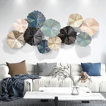 【中古】Wanddekoメタル、3D Wandschmuck HandgemachteメタールWanddekoration Wandskulpturen、DekorF?rWohnzimmerHotel Hintergrund Wandverzierungen